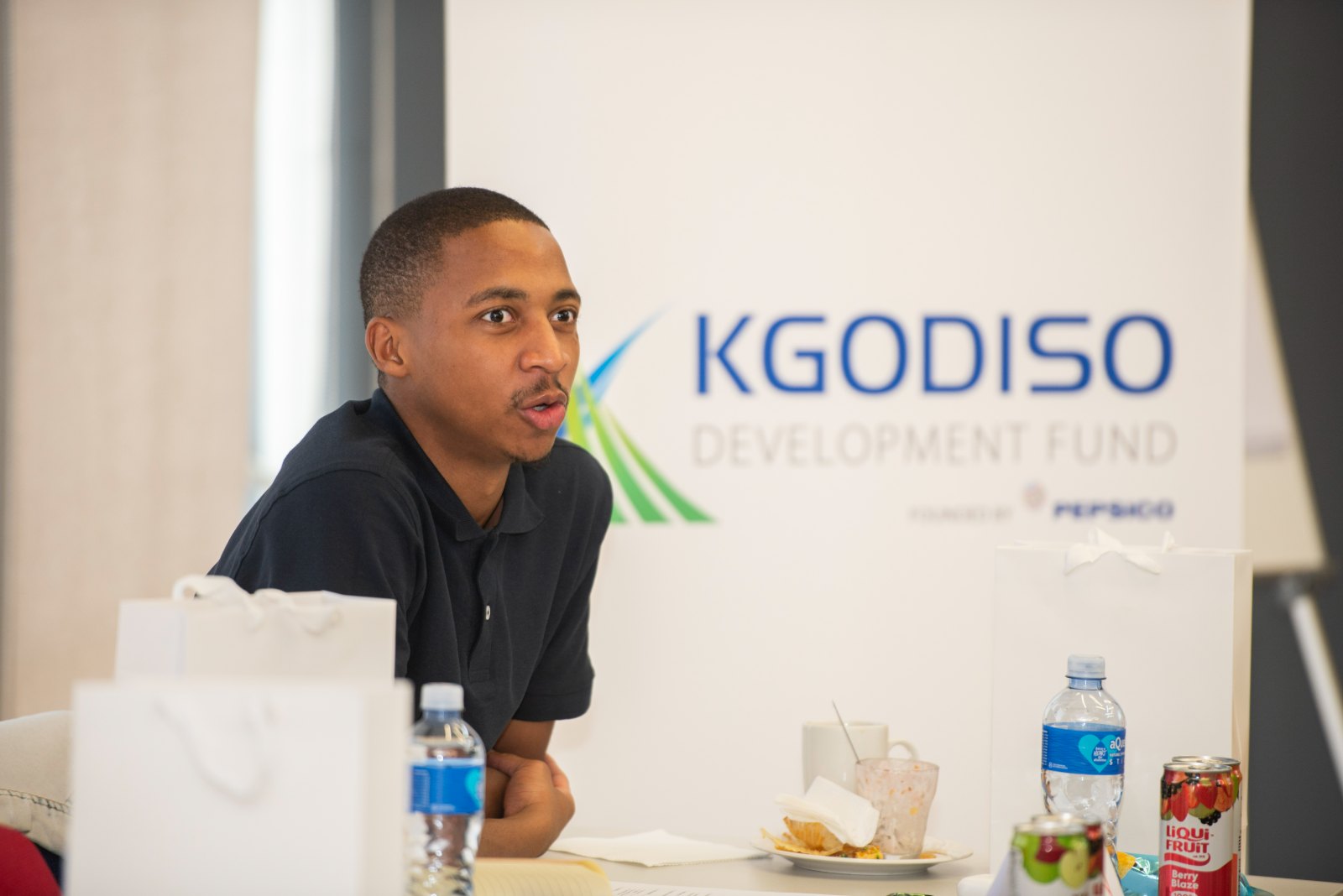 An MBBA entrepreneur in session at the Kgodiso Development Fund, powered by PepsiCo
